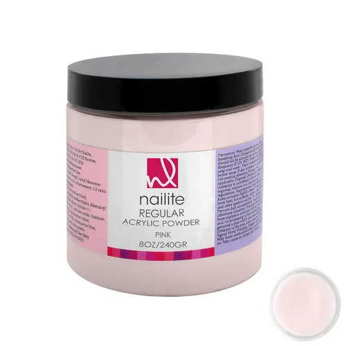 Vista 7 de Regular - Polvo acrílico profesional para extensión de uñas, sistema de ajuste lento, fórmula EMA y efecto no amarillento, transparente (8 onzas)