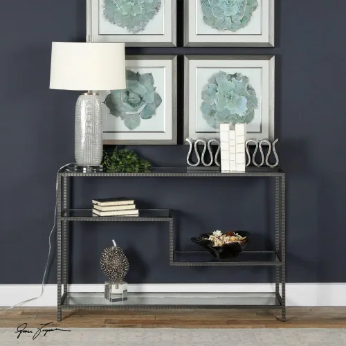 Vista 6 de Uttermost Leo - Mesa consola industrial de 52 pulgadas