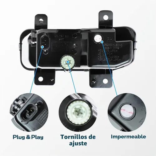 Vista 5 de Luz antiniebla LED compatible con Dodge Ram 2500 3500 2019 2020 2021 2022, montaje de luces antiniebla de parachoques delantero con soporte