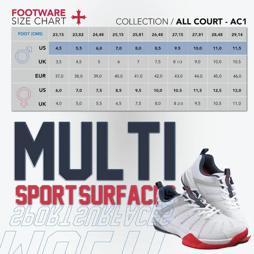 Vista 6 de Teuton, AC1 Tenis para todo tipo de canchas, squash, tenis, balonmano, pádel, voleibol, pickleball, zapatos