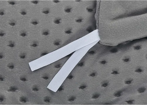 Vista 7 de RelaxBlanket - Funda de edredón 48 x 72 pulgadas para manta con peso Premium súper suave de tela minky con puntos Gris oscuro Punto gris oscuro