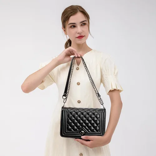 Vista 6 de HINFKA Bolso cruzado pequeño para mujer, bolso de hombro de piel sintética, bolso pequeño de embrague, bolso de noche versátil de moda