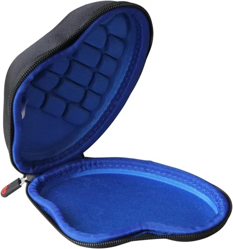 Vista 3 de Hermitshell Estuche rígido de viaje para ratón inalámbrico Nulea M501 Trackball (Negro+Azul)