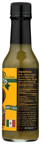 Vista 7 de Gringo Bandito Salsa picante verde, 5 FZ