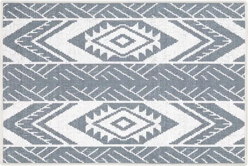 Vista 9 de SUSSEXHOME Memorial Collection - Alfombra de pelo bajo resistente de 2 x 3 pies, alfombra ultrafina y antideslizante, alfombra de algodón lavable