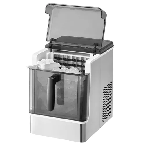 Vista 12 de VEVOR Encimera para hacer cubitos de hielo, 32 cubos listos en 15 minutos, máquina de hielo portátil autolimpiante de 50 libras/24 horas