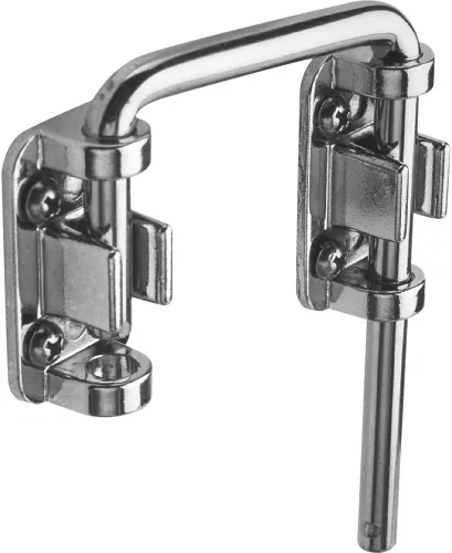Vista 2 de Prime-Line Products U 9847 Cerradura de bucle para puerta corrediza de patio, cromo y Defender Security U 9846 Cerradura de bucle para puerta