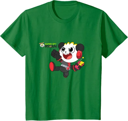 Vista 43 de Ryan's World Super Spy Combo Panda Camiseta, gris, S Asfalto
