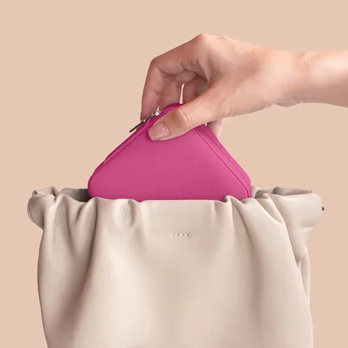 Vista 4 de BeBeGee Joyero de viaje, mini organizador de viaje portátil, pequeñas cajas de joyería para mujeres, regalos de dama de honor y accesorios