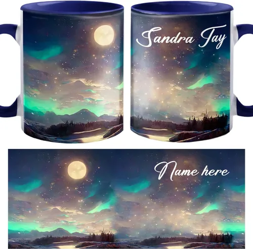 Vista 10 de Taza de café personalizada con nombre de flor de cerezo, taza de café blanca de flor de cerezo, taza de viaje de flor de cerezo, regalo