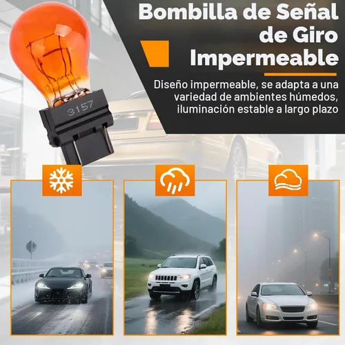 Vista 6 de ecocstm 20 bombillas traseras 3157, bombilla de freno en miniatura 4157, bombilla de señal de giro 3157 4157 impermeable, repuesto para camión, SUV