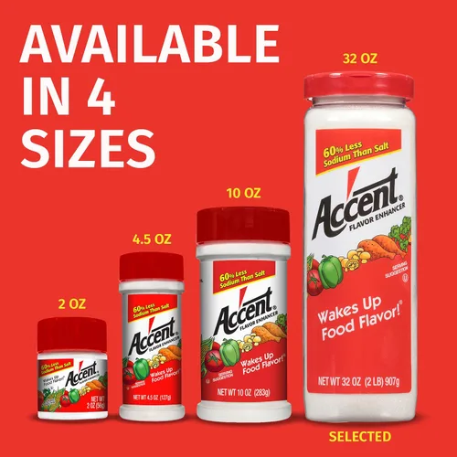 Vista 5 de Ac'cent Potenciador de sabor natural, 2 onzas (paquete de 24)