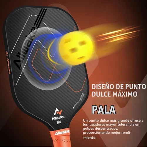 Vista 5 de Pickleball Paddles, 3k Raw Carbon Fiber, USA Pickleball Approved