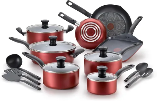 Vista 9 de T-Fal Initiatives Juego de 2 piezas de sartén antiadherente, 8.5, 10 pulgadas, apto para horno y asador hasta 350F, juego de utensilios de cocina