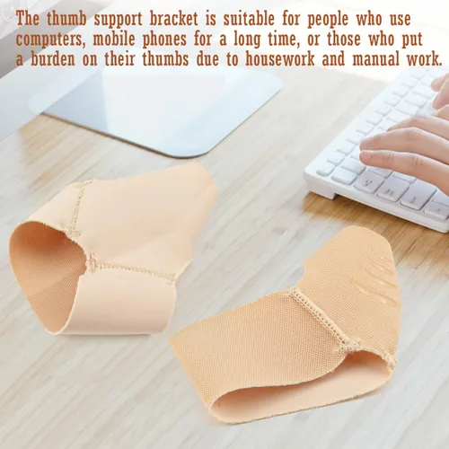 Vista 7 de 2 soportes para pulgar, soporte elástico para pulgar, compresión del pulgar, soporte para el pulgar para dolor en las articulaciones, tendinitis