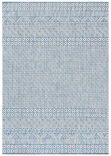 Vista 14 de SAFAVIEH Alfombra lavable al aire libre, colección Courtyard - 2'3" x 5', gris y negro, no desprende pelusa y fácil limpieza, ideal para patio