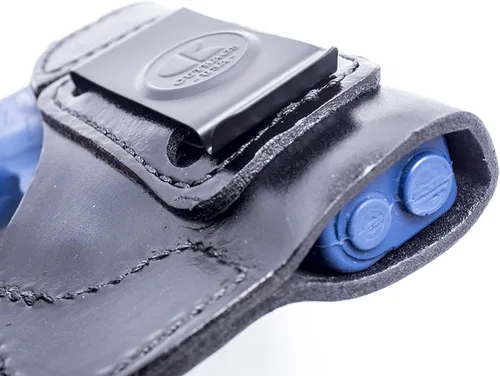 Vista 5 de OUTBAGS USA LS2 Full Grain Heavy Leather IWB Holster for CZ-USA CS75 P-07 9mm - Concealed Carry Gun Holster Handcrafted in USA