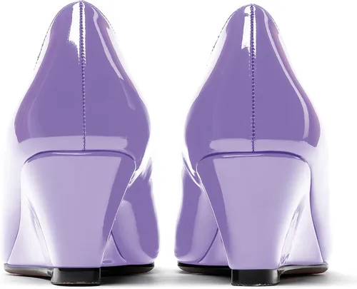 Vista 4 de WAYDERNS Zapatos de tacón bajo con cuña de tacón bajo para mujer de 2 pulgadas