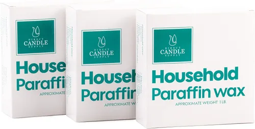 Vista 8 de Direct Candle Supply Cera de parafina de 1 libra, cera de parafina, kit de fabricación de velas de cera de parafina, bloques de cera de parafina