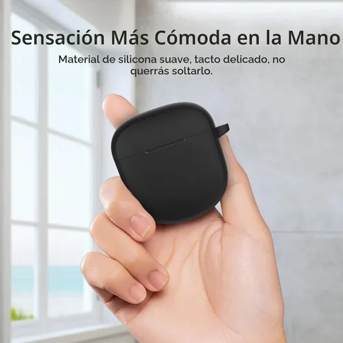 Vista 2 de LEFXMOPHY Funda para auriculares Bose QuietComfort II 2022/QuietComfort Ultra (2023), funda protectora de silicona (negro)