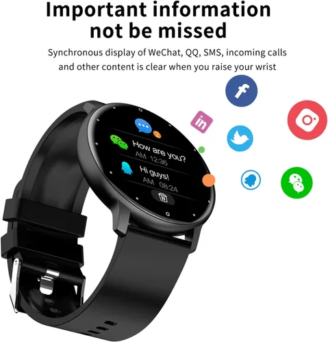 Vista 6 de Reloj inteligente para TCL 20 A 5G – Relojes de seguimiento de actividad física para hombres y mujeres, IP67 resistente al agua con pantalla táctil