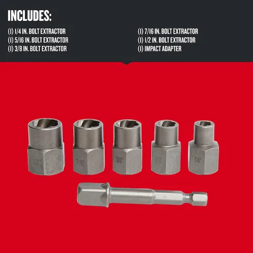 Vista 2 de CRAFTSMAN Extractor de tornillos, juego de 6 piezas (CMAT136)
