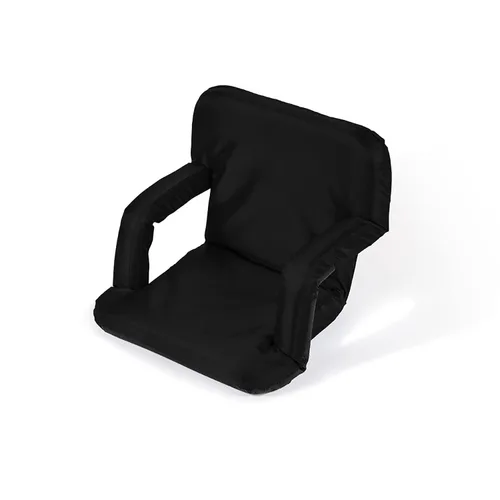Vista 2 de Trademark Innovations sillón de estadio reclinable portátil y ajustable, Negro