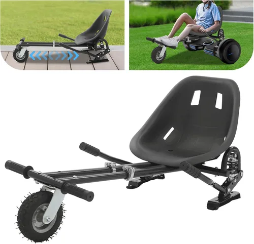 Vista 8 de Accesorio de asiento para aeropatineta de 6.5 a 10 pulgadas, longitud de marco ajustable, scooter de autoequilibrio, kit de conversión de buggy go