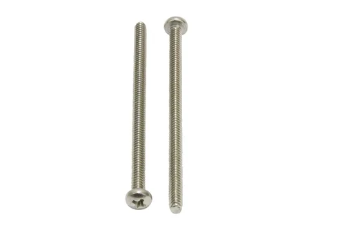 Vista 3 de Nº 10-24 x 3" Tornillo Phillips de cabeza cilíndrica de acero inoxidable, (25 piezas), 18-8 (304) Tornillos de máquina de acero inoxidable, rosca