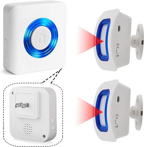Vista 10 de Alarmas de cama y prevención de caídas para pacientes ancianos con demencia, dispositivo de alerta para el hogar (2 busca+1 sensor)