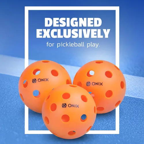 Vista 6 de Onix Recruit - Bolas de Pickleball listas para jugar en interiores con diseño de soldadura superior