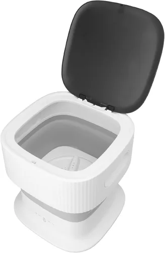 Vista 2 de Mini lavadora portátil plegable de ahorro de energía 3 modos para ropa infantil pequeños artículos 100-240V (enchufe de EE. UU.)