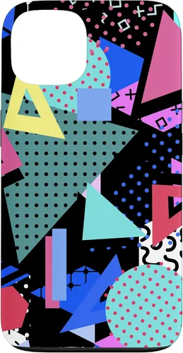 Vista 7 de 80s Geometric Memphis Pattern Vintage 1980s 90s Phone Cover Case for iPhone 17