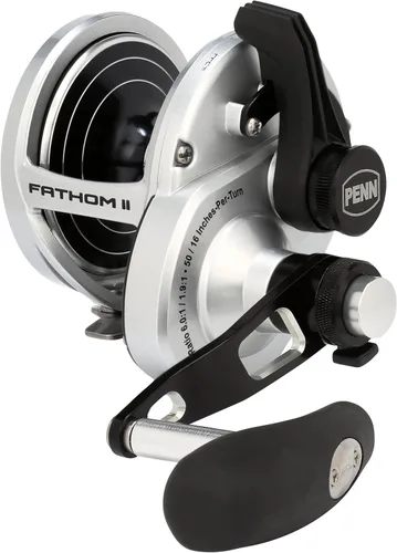 Vista 13 de Penn Carretes de pesca convencionales Fathom II con palanca de arrastre de 2 velocidades
