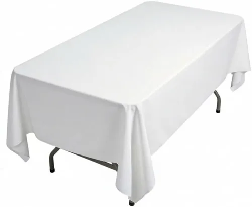 Vista 23 de Mantel rectangular de poliéster, manteles para mesas rectangulares de 6 pies, manteles de tela decorativa lavable para bodas, banquetes y campamento