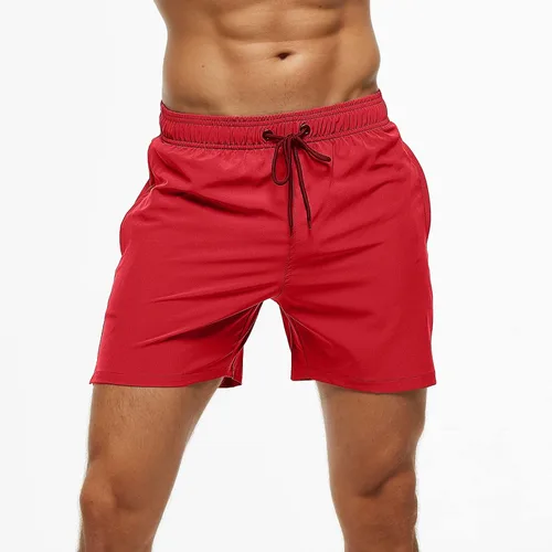 Vista 2 de Traje de baño para hombre, para gimnasio, atletismo, entrenamiento, correr, deportes, golf, descanso, ropa casual de verano y playa