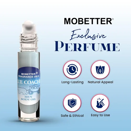 Vista 3 de MOBETTER FRAGRANCE OILS Blue Coaches - Aceite corporal con fragancia de colonia para hombre