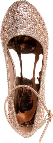 Vista 4 de Badgley Mischka Zapatos de tacón medio para niñas, tacón medio, con correa de tobillo cerrada, tacones altos para niña, color negro, plateado