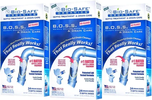Vista 11 de DrainFix & Restorer séptico - 32 onzas líquidas. - Tratamiento de tanque séptico patentado Bac Enzyme Exxon Valdez, limpiador de drenaje