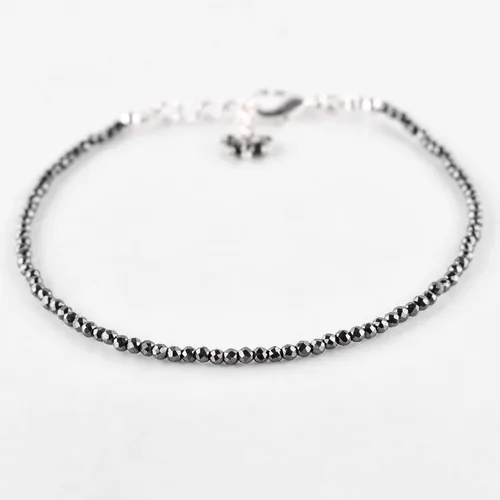 Vista 31 de Natural Gemstone Micro Beads Dainty Bangle Bracelet, Handmade Birthstone Jewelry, Healing Chakra Crystals, Silver Plated 8 inch, Birthday Gift for