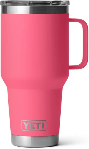 Vista 25 de YETI - Vaso de viaje Rambler de 20 onzas, de acero inoxidable, aislada al vacío con tapa fuerte Stronghold Blanco