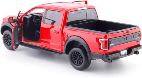Vista 4 de Motormax 79344RD 1: 27 W/B - Ford F-150 Raptor 2017, rojo