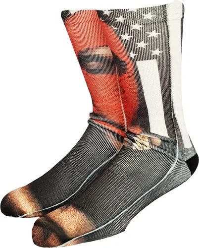 Vista 3 de KACOLOR Divertidos calcetines unisex para hombre, calcetines largos de compresión con impresión 3D