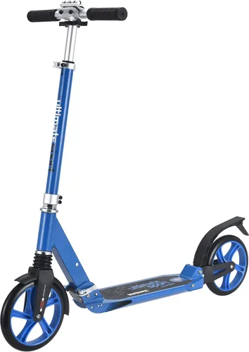 Vista 4 de New Bounce Patinete de ruedas grandes para niños de 8 años en adelante con manubrio ajustable, el mejor scooter deportivo es perfecto para niños más
