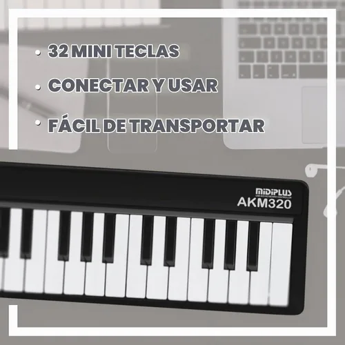Vista 4 de midiplus AKM320 Controlador MIDI de Teclado