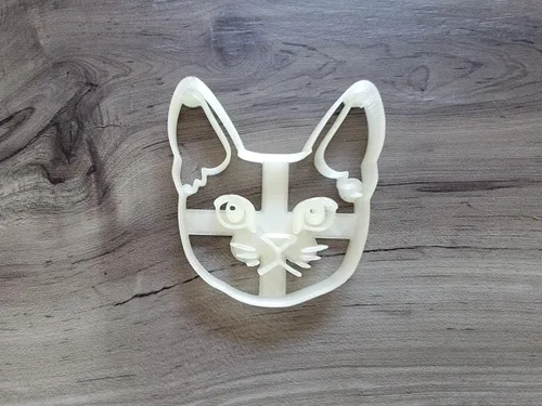 Vista 3 de Cortador de galletas de gato abisinio, 3 pulgadas, forma de cara