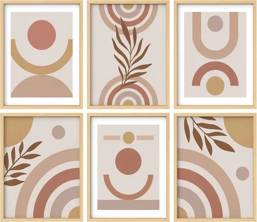Vista 34 de Juego de galería de collage enmarcado para pared, diseño de plantas de flores de William Morris, ilustraciones de naturaleza silvestre, moderno