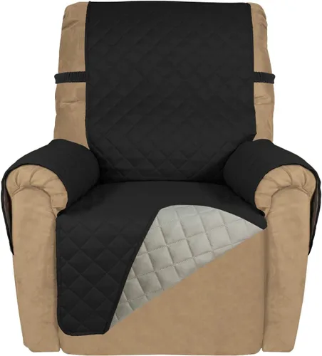 Vista 15 de PureFit - Funda de sofá acolchada reversible, protector de muebles impermeable, funda de sofá lavable con espuma antideslizante y correas elásticas