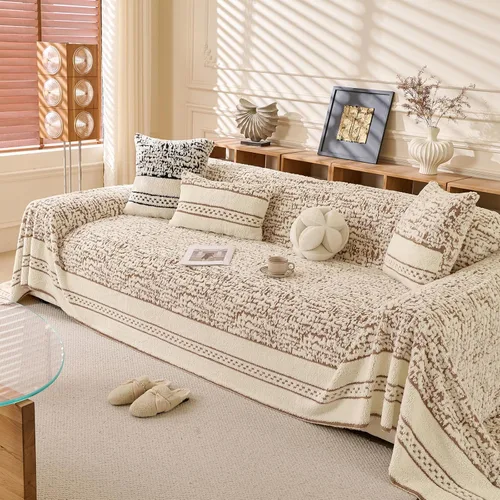 Vista 50 de ROOMLIFE Manta de sofá estilo azteca boho para sillones de 2/3 cojines, fundas de sofá lavables y antideslizantes aptas para mascotas, protector