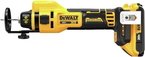 Vista 8 de DEWALT 20V MAX Herramienta de corte para paneles de yeso, herramienta de recorte, 2 baterías y cargador incluidos (DCE555D2)